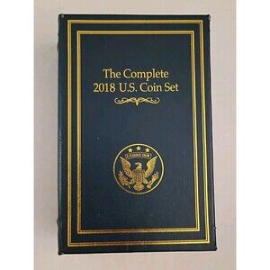 2018 U.S. Coin Set Uncirculated Danbury Mint - Missing Quarters - Case Damage